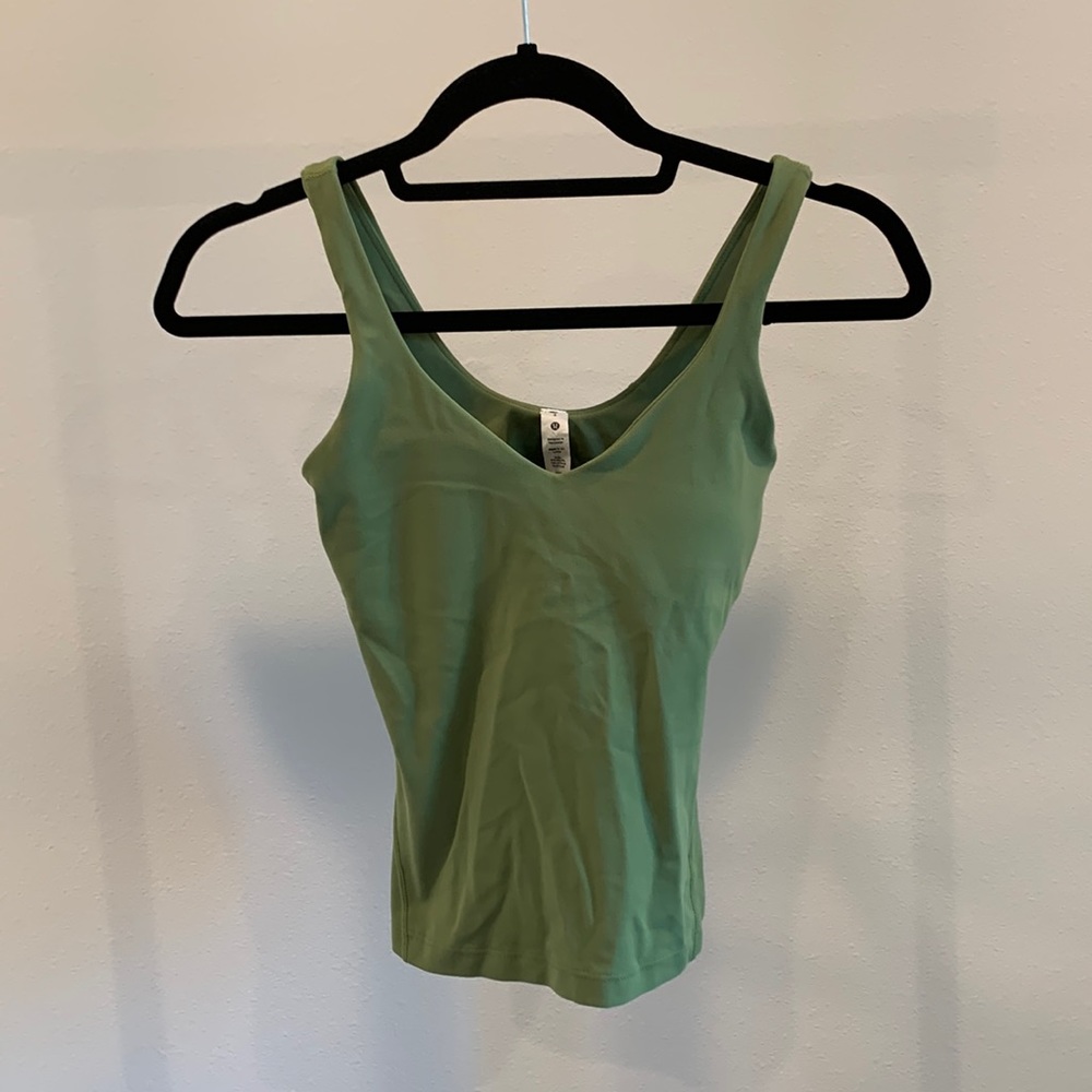 Cropped Green Lululemon Align Tank Size 2